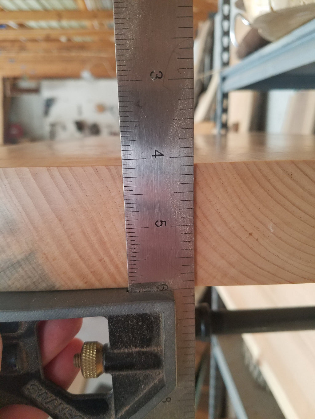 Shipping Included, Small Space Live Edge Pine Shelf