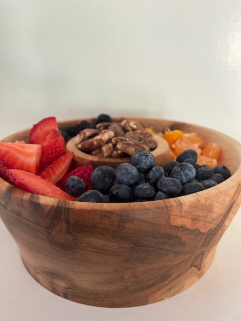Shipping Inlcluded, Maple Bowl (Ambrosia), Chips & Dip Bowl, Fruit and Nuts Bowl, Housewarming Gift