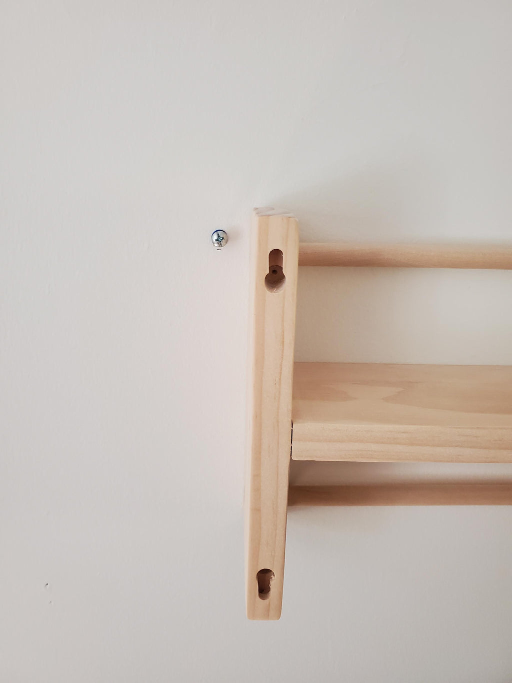 Shipping Included, Pine Picture Shelf W/ Hanger Rod, Bookshelf, Entryway Shelf, 18"-36" Width, Display Shelf, Coat Hanger, Nursery Shelf, Playroom, Home school