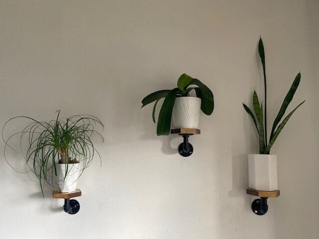 Shipping Included, Plant Stand, Hexagon Shelf, Plant Shelf, Farmhouse, Rustic Plant Stand