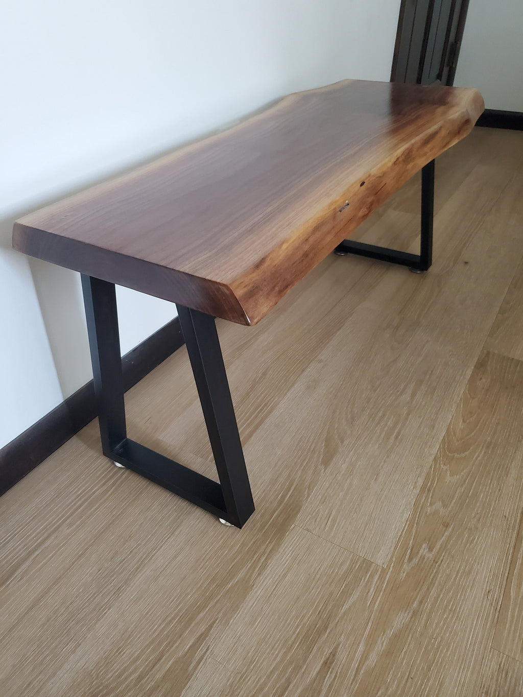Shipping Included, Walnut Hardwood Table/Bench, Indoor/Outdoor, Patio Seating, Deck Decor, Coffee Table