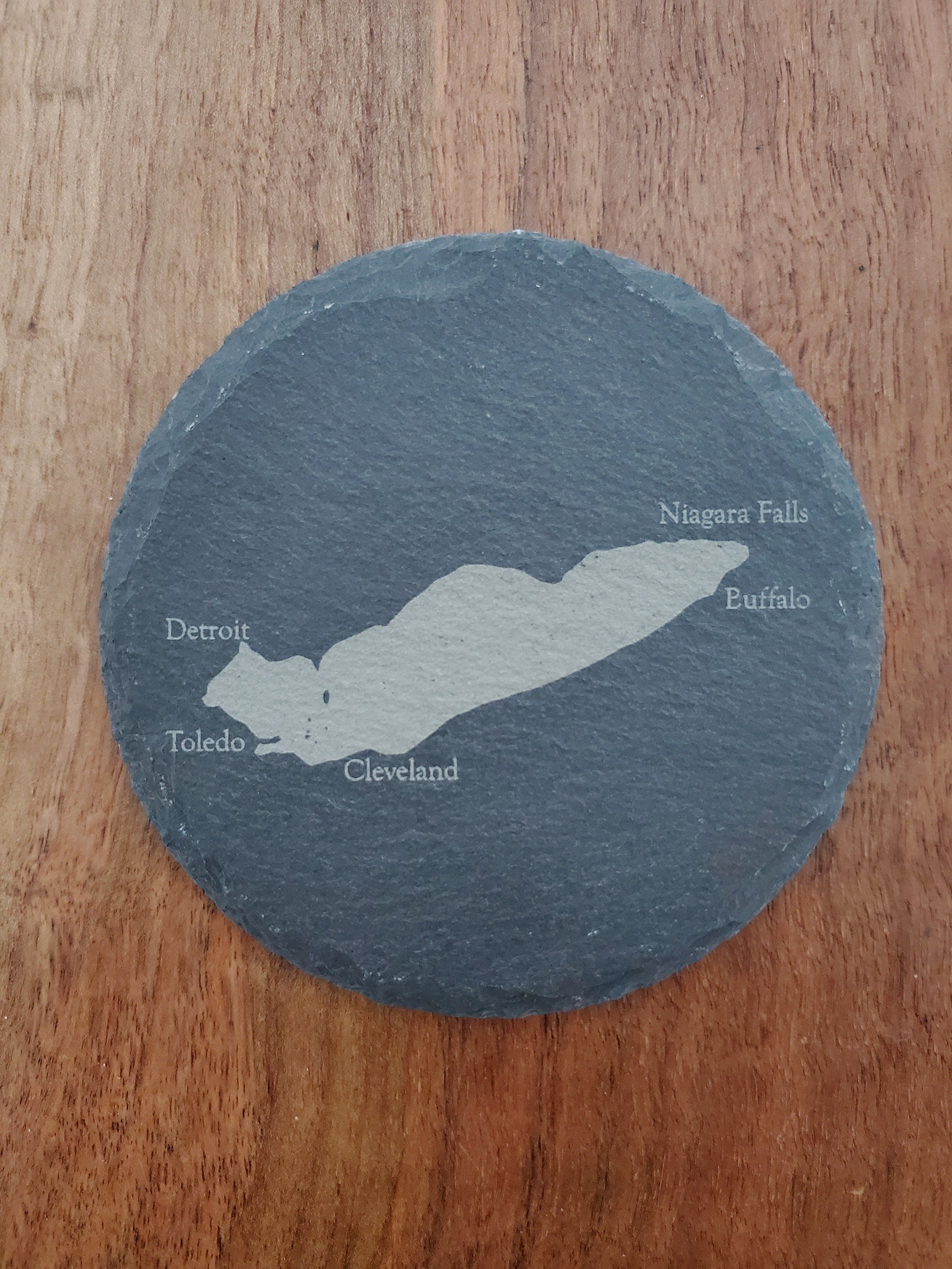 Shipping Included, Great Lakes 5 Pack - Great Lake Coaster W/ Cities- Bumpers Included-Lakes Superior, Michigan, Huron, Erie and Ontario