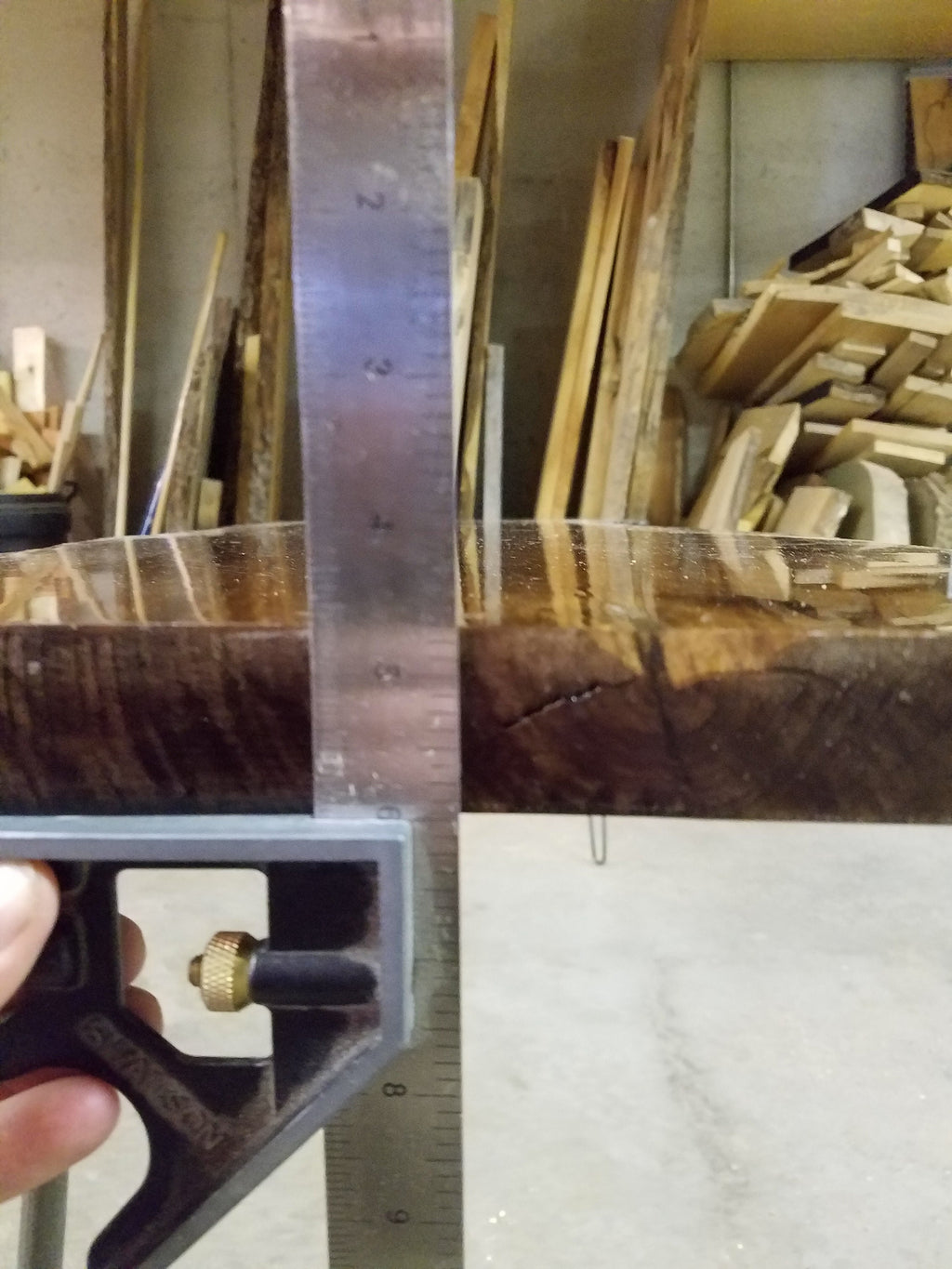 Shipping Included, Walnut Hardwood, Live Edge, Epoxy Resin, Sofa/Entry Table