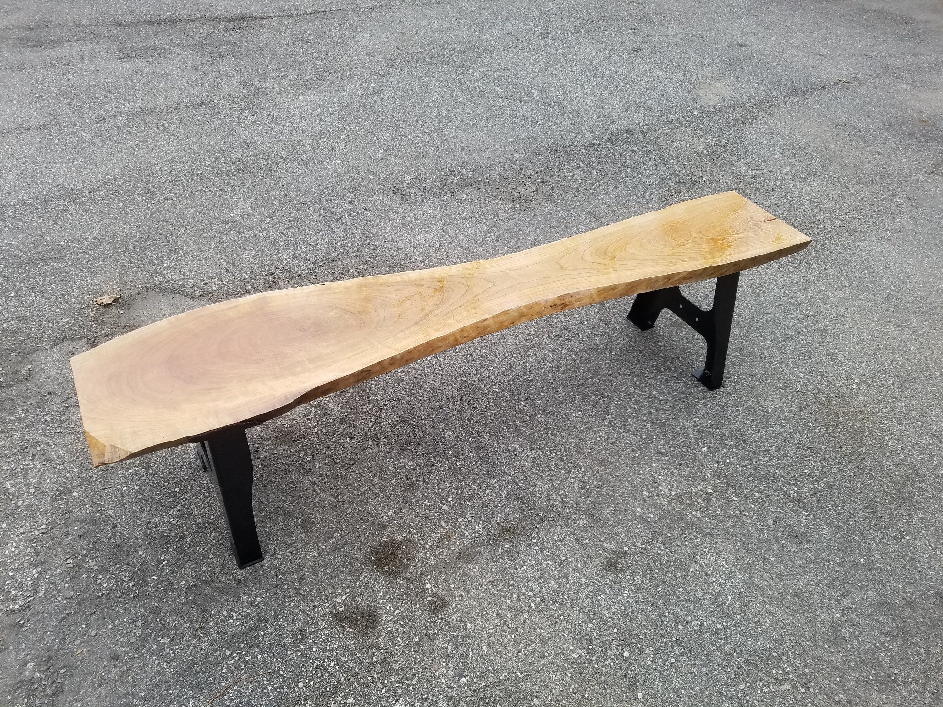 Shipping Included, Indoor/Outdoor Cherry Slab Bench