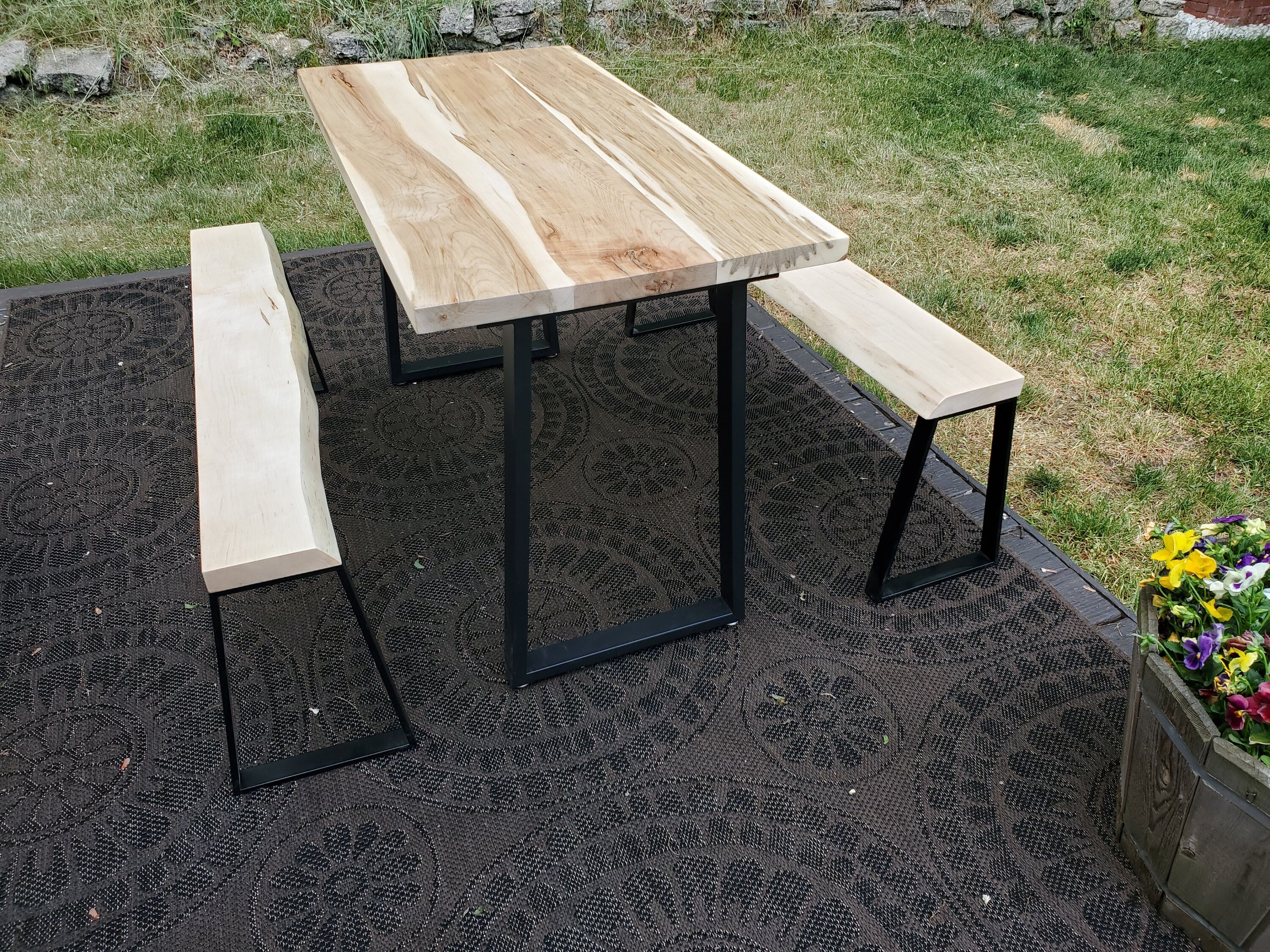 Shipping Included, Ambrosia Maple Dining Set, Patio Set, Picnic Table, Indoor/Outdoor Dining Set