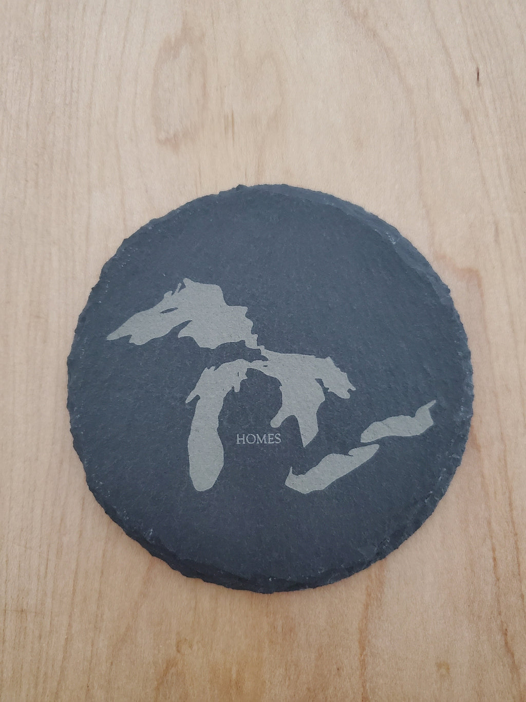 Shipping Included, Great Lakes Gift Set- Great Lakes Slate Coasters-HOMES Coasters-Pack of 5-Gifts-Customization Available
