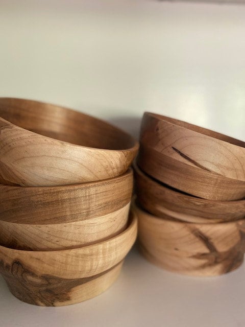 Shipping Included, Maple Salad Bowls (Ambrosia), Price is Per-Bowl