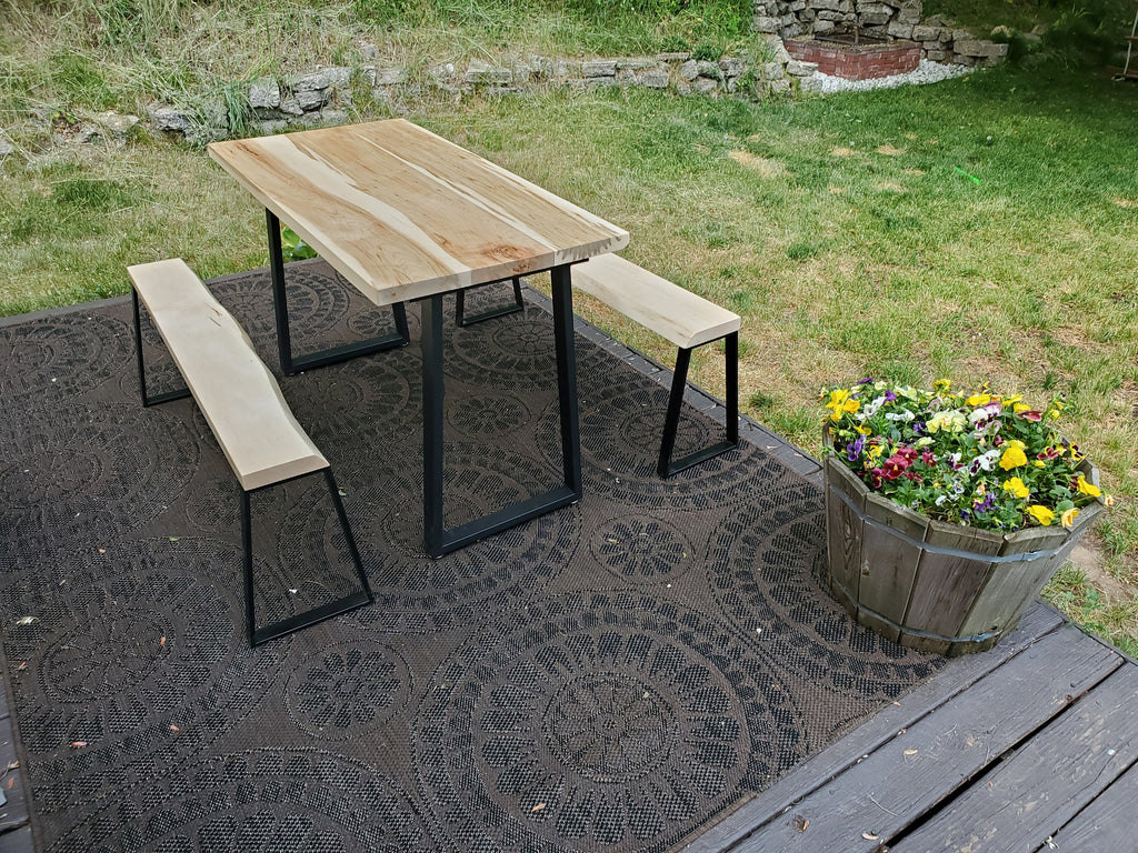 Shipping Included, Ambrosia Maple Dining Set, Patio Set, Picnic Table, Indoor/Outdoor Dining Set