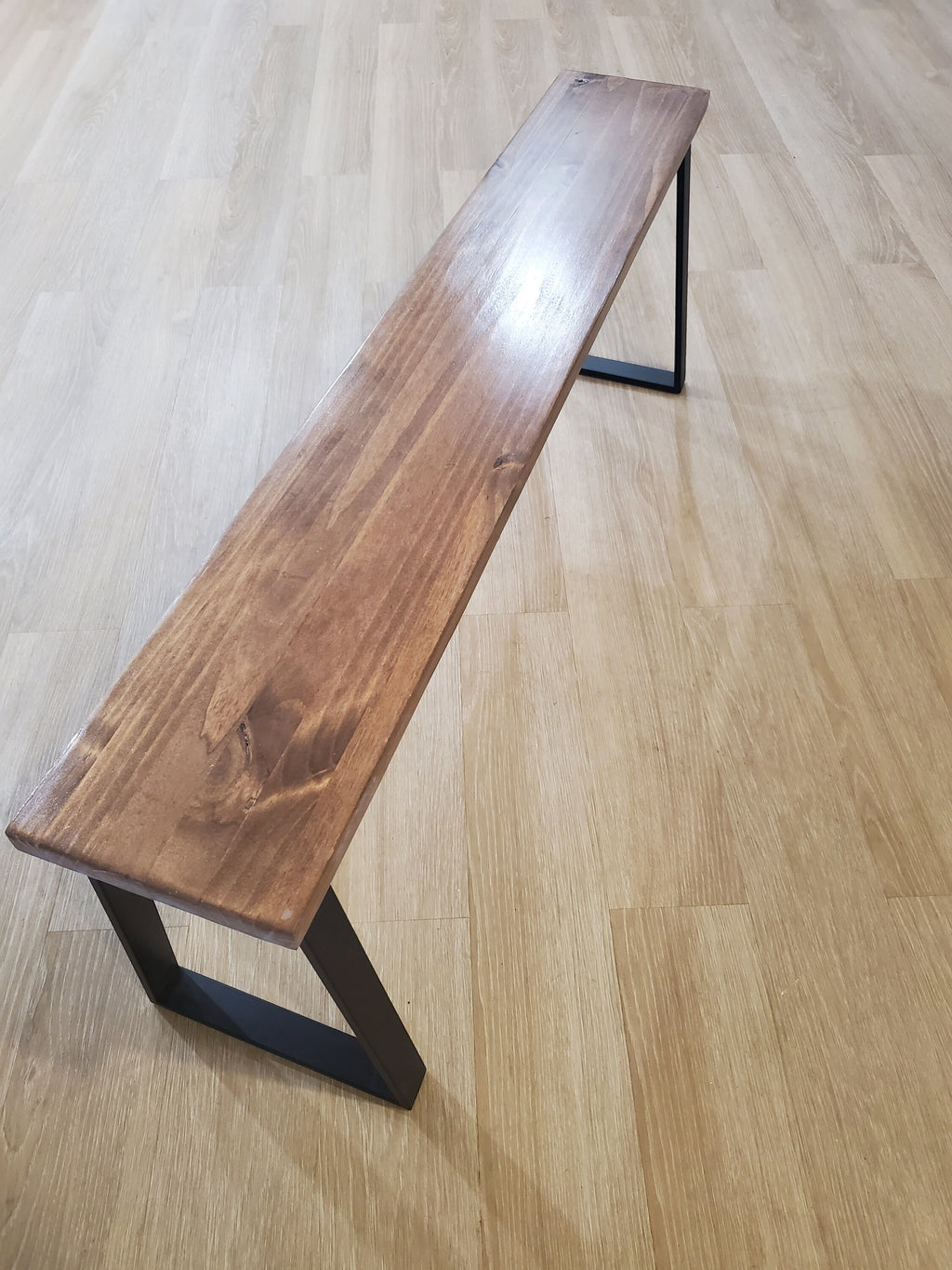 Shipping Included, Bench, Rustic Bench, Farmhouse Bench, Entryway Bench, Modern, Small Table, Butcher Block Style, Industrial Bench