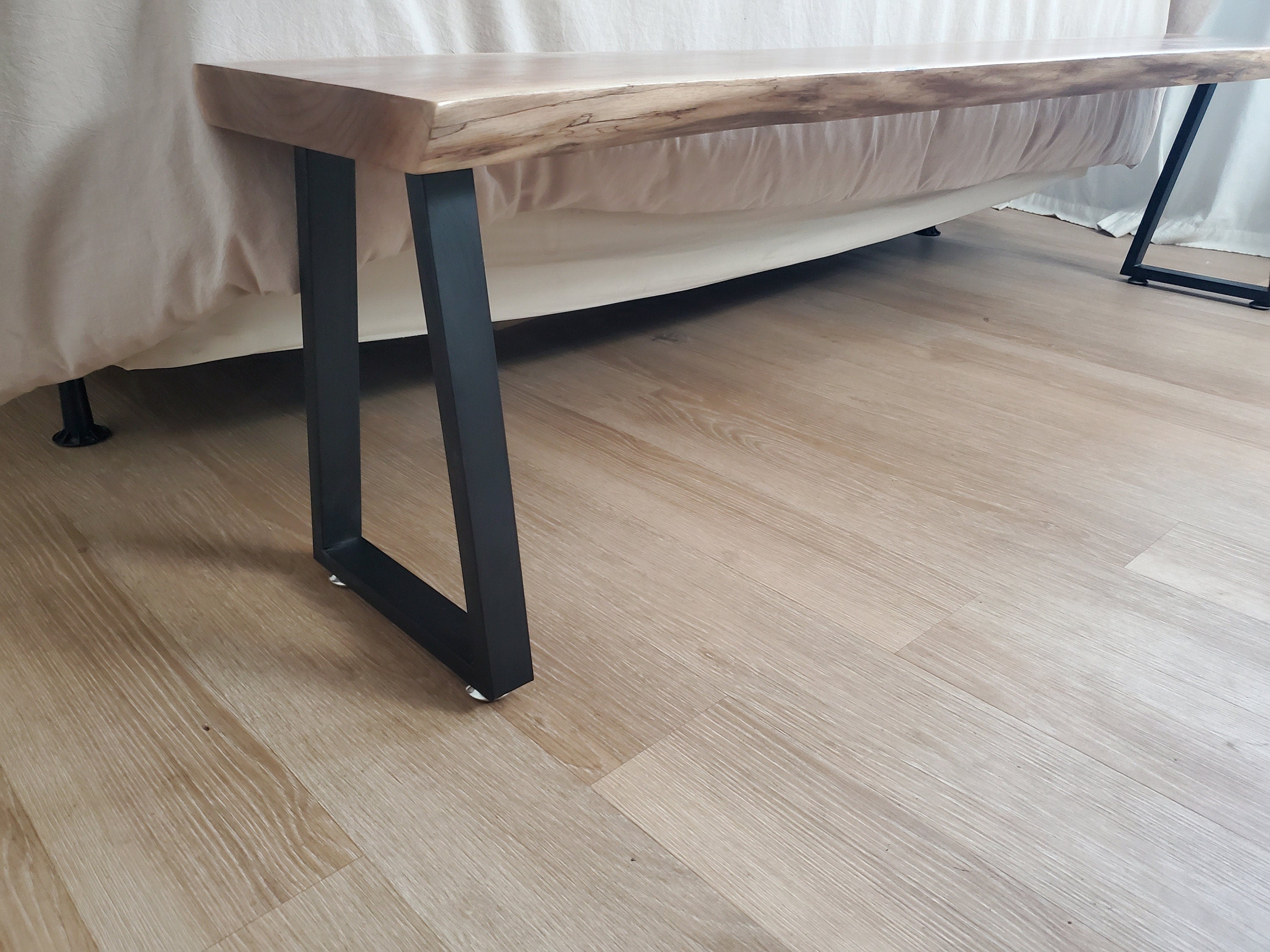 Shipping Included, 6 Foot Live Edge Walnut Bench, Indoor/Outdoor Furniture, Large Slab