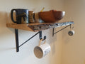 Shipping Included, Hard Maple, Small Space, Live Edge Shelf, Kitchen, Cabin