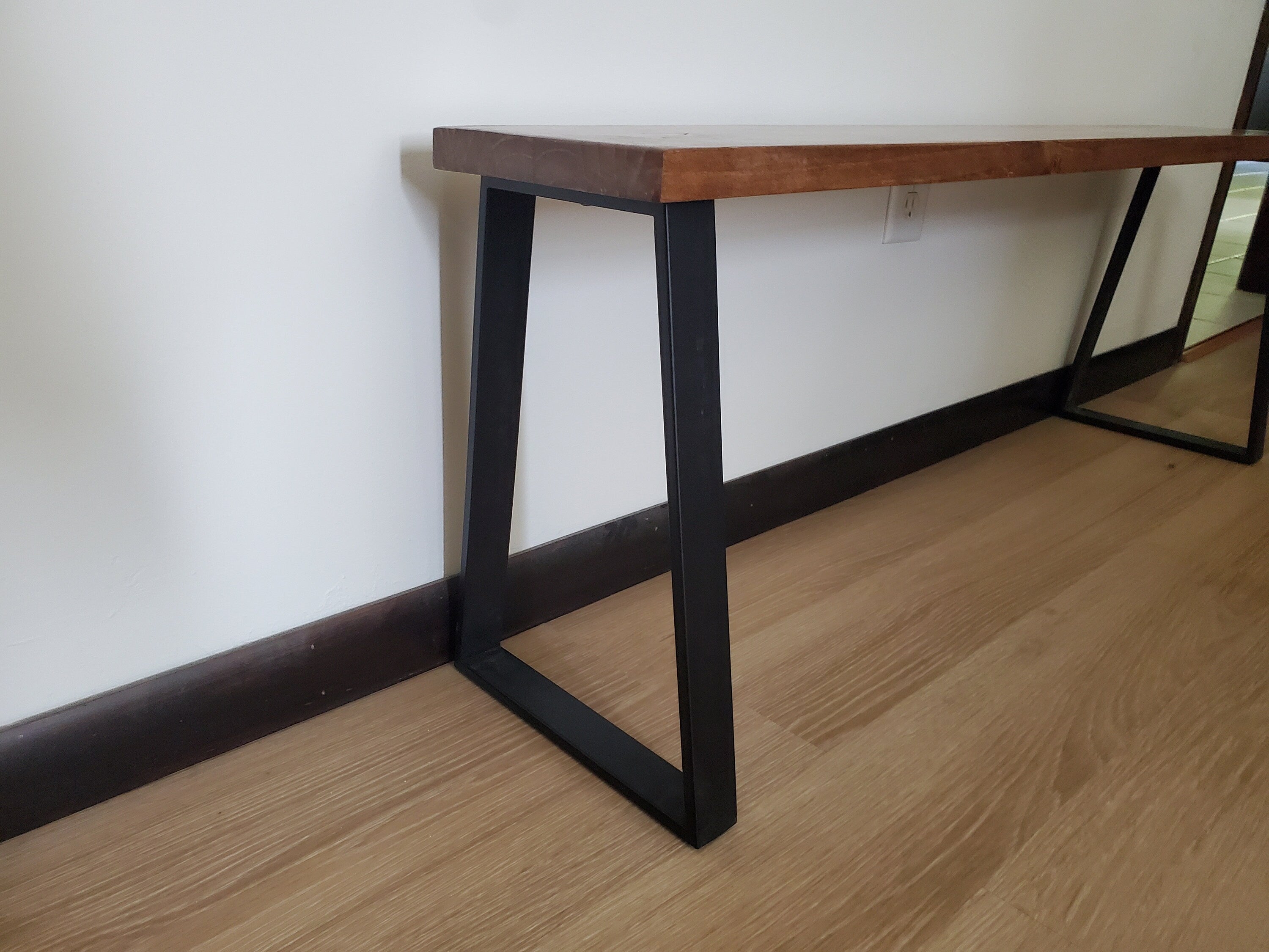 Shipping Included, Bench, Rustic Bench, Farmhouse Bench, Entryway Bench, Modern, Small Table, Butcher Block Style, Industrial Bench