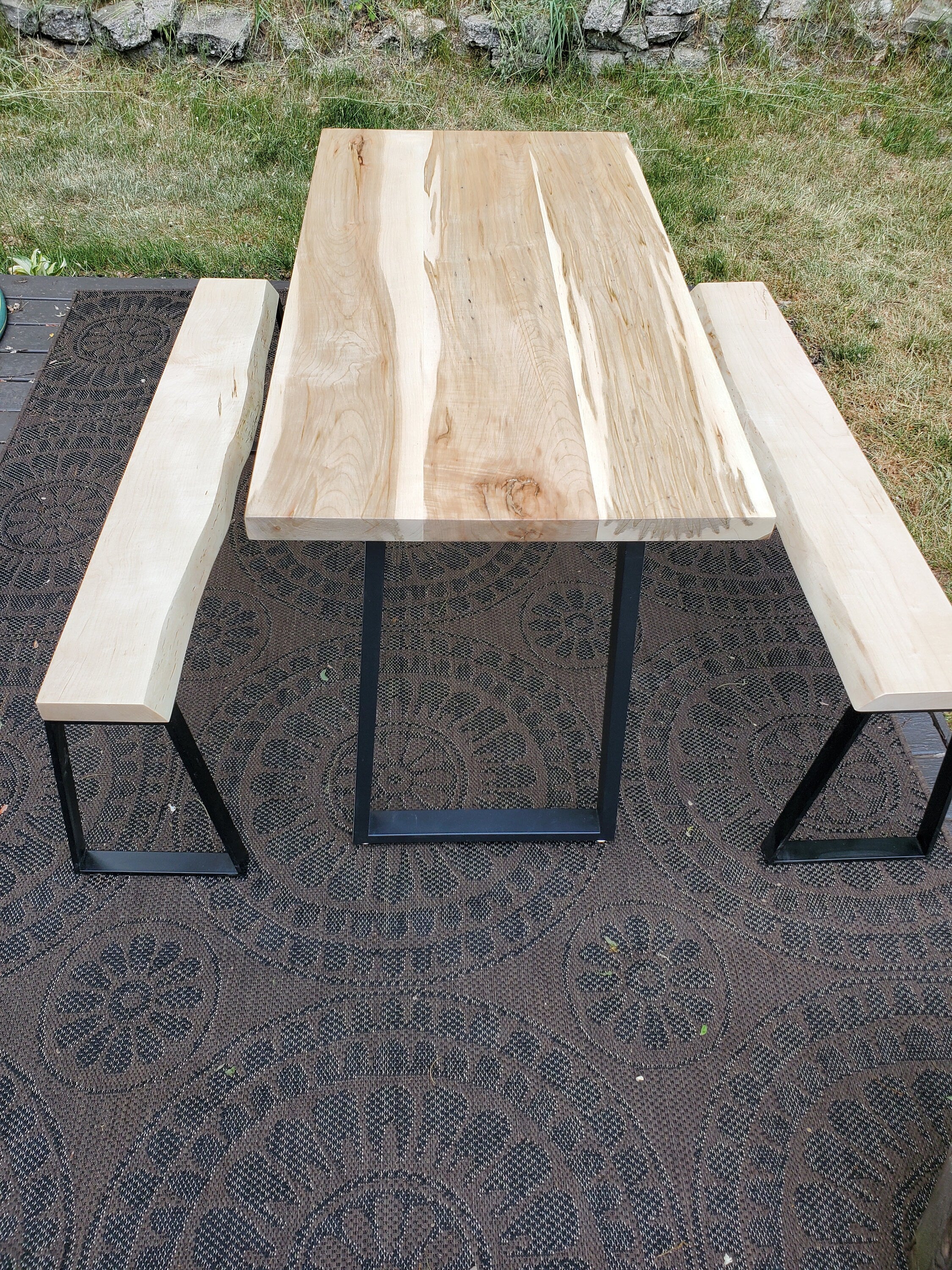 Shipping Included, Ambrosia Maple Dining Set, Patio Set, Picnic Table, Indoor/Outdoor Dining Set
