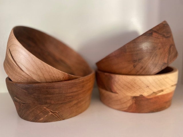 Shipping Included, Maple Salad Bowls (Ambrosia), Price is Per-Bowl