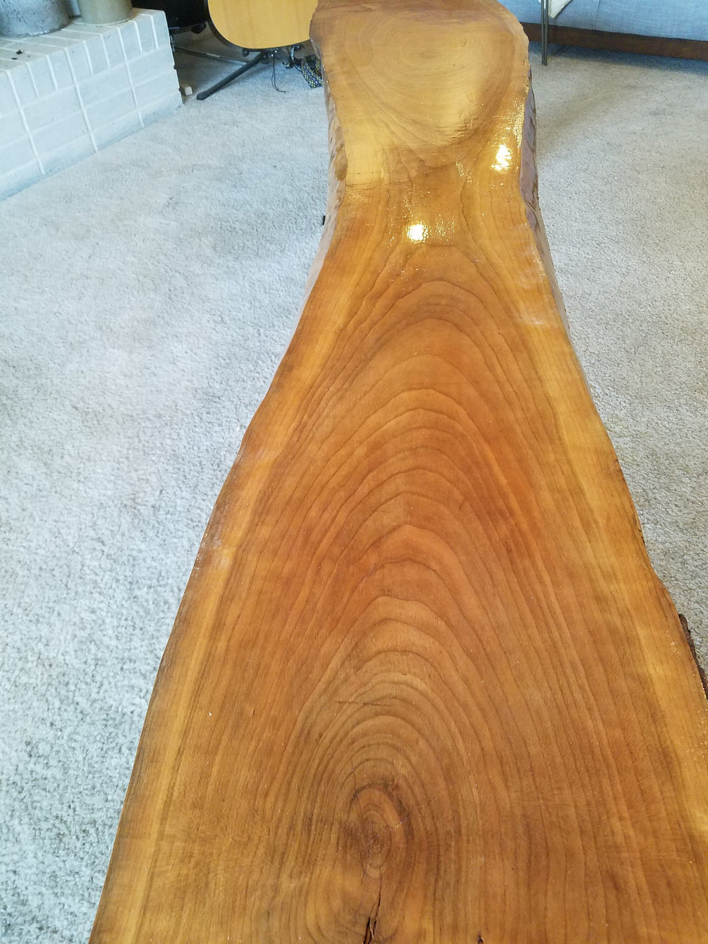 Shipping Included, Indoor/Outdoor Cherry Slab Bench