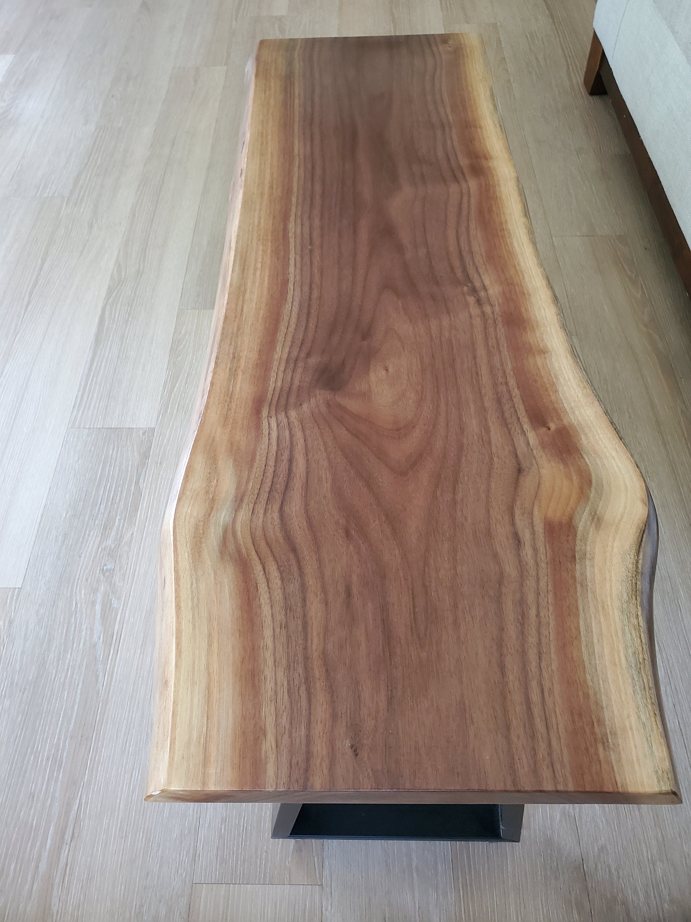 Shipping Included, Walnut Hardwood Table/Bench, Indoor/Outdoor, Patio Seating, Deck Decor, Coffee Table