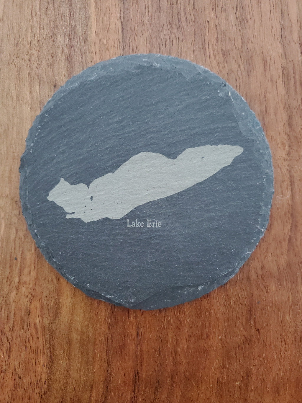 Shipping Included, Great Lakes Gift Set- 5 Pack of Slate Great Lakes Coasters-Lakes Superior, Michigan, Huron, Erie and Ontario