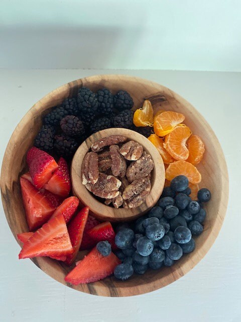 Shipping Inlcluded, Maple Bowl (Ambrosia), Chips & Dip Bowl, Fruit and Nuts Bowl, Housewarming Gift