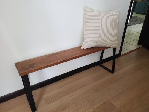 Shipping Included, Bench, Rustic Bench, Farmhouse Bench, Entryway Bench, Modern, Small Table, Butcher Block Style, Industrial Bench