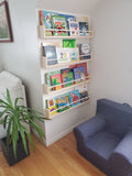 Shipping Included, Natural Pine and Painted Bar, "Waterfall" Corner Joints, Nursery Decor, Custom Sizing Available, Modern, Joinery