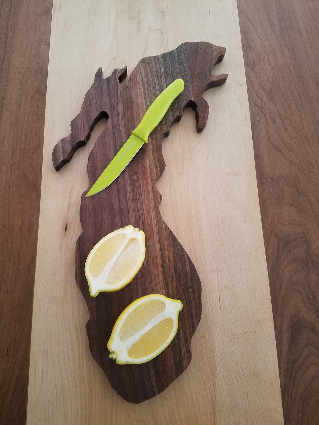 Shipping Included, Lake Michigan Walnut Cutting/Charcuterie Board