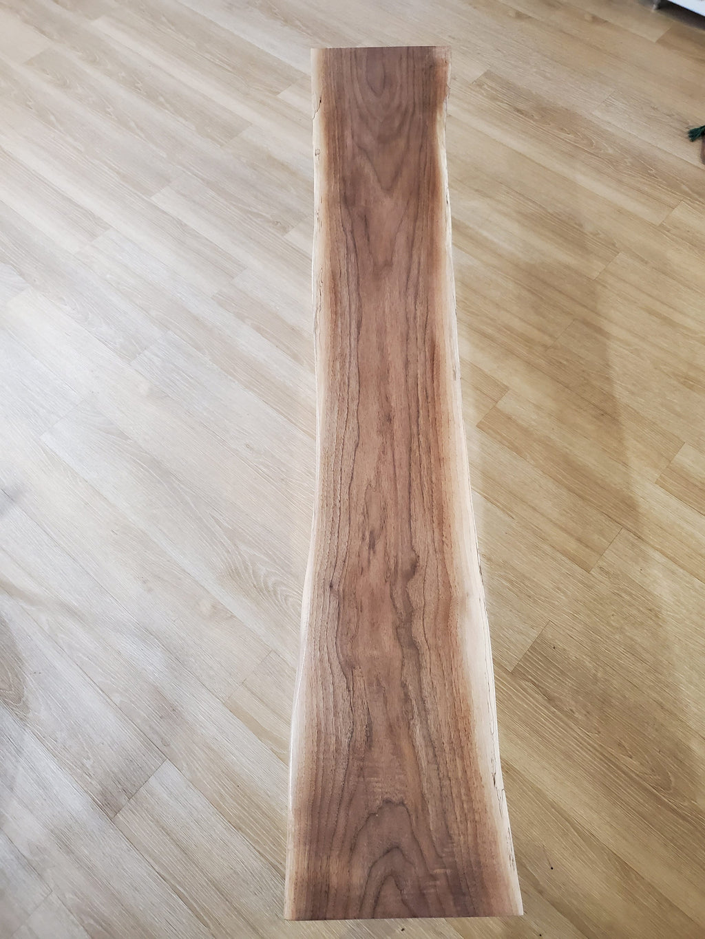 Shipping Included, 6 Foot Live Edge Walnut Bench, Indoor/Outdoor Furniture, Large Slab