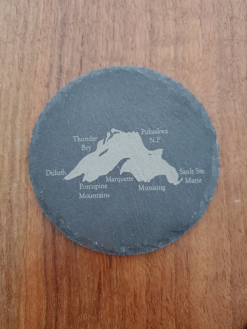 Shipping Included, Great Lakes 5 Pack - Great Lake Coaster W/ Cities- Bumpers Included-Lakes Superior, Michigan, Huron, Erie and Ontario
