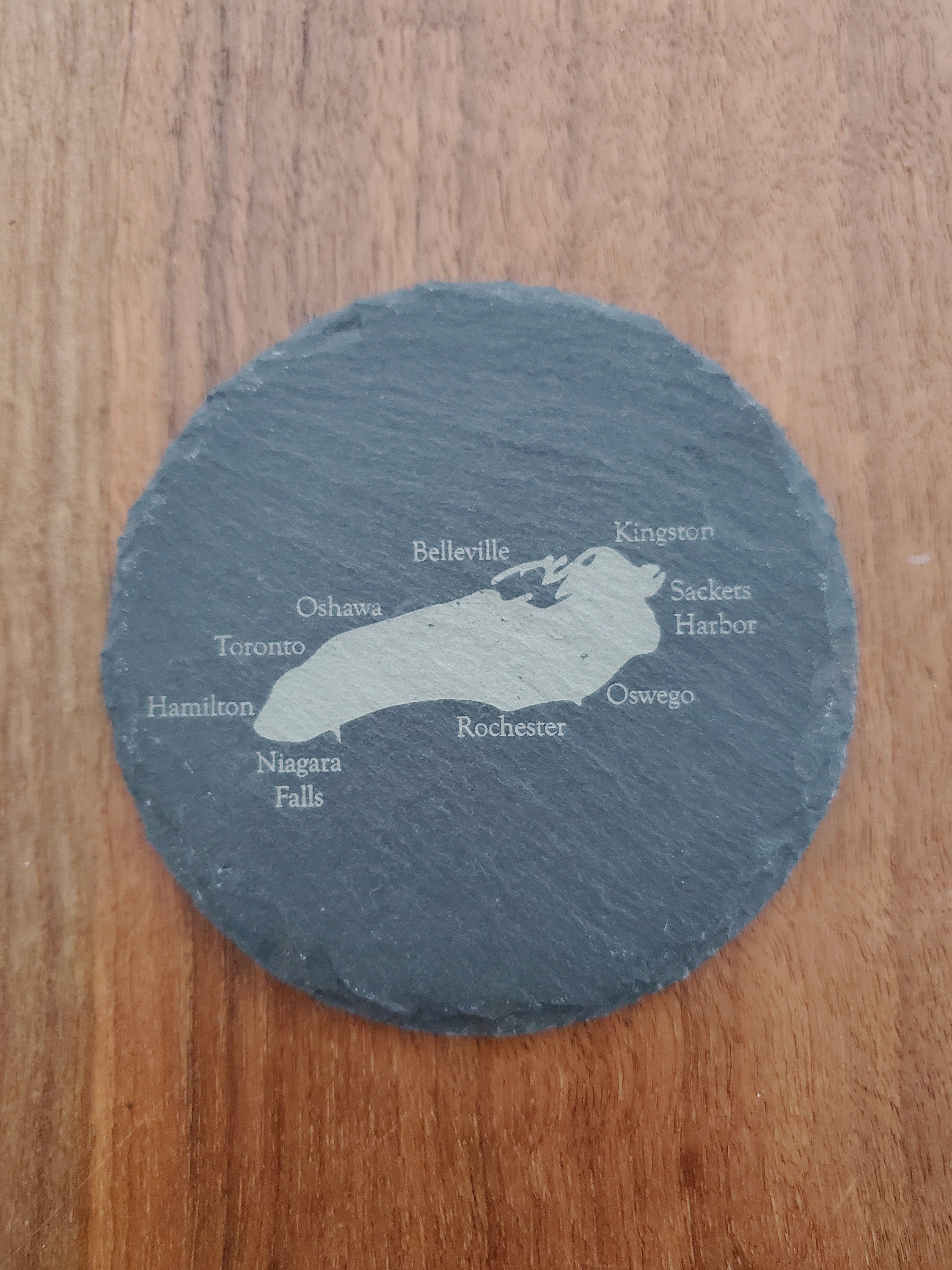 Shipping Included, Great Lakes 5 Pack - Great Lake Coaster W/ Cities- Bumpers Included-Lakes Superior, Michigan, Huron, Erie and Ontario