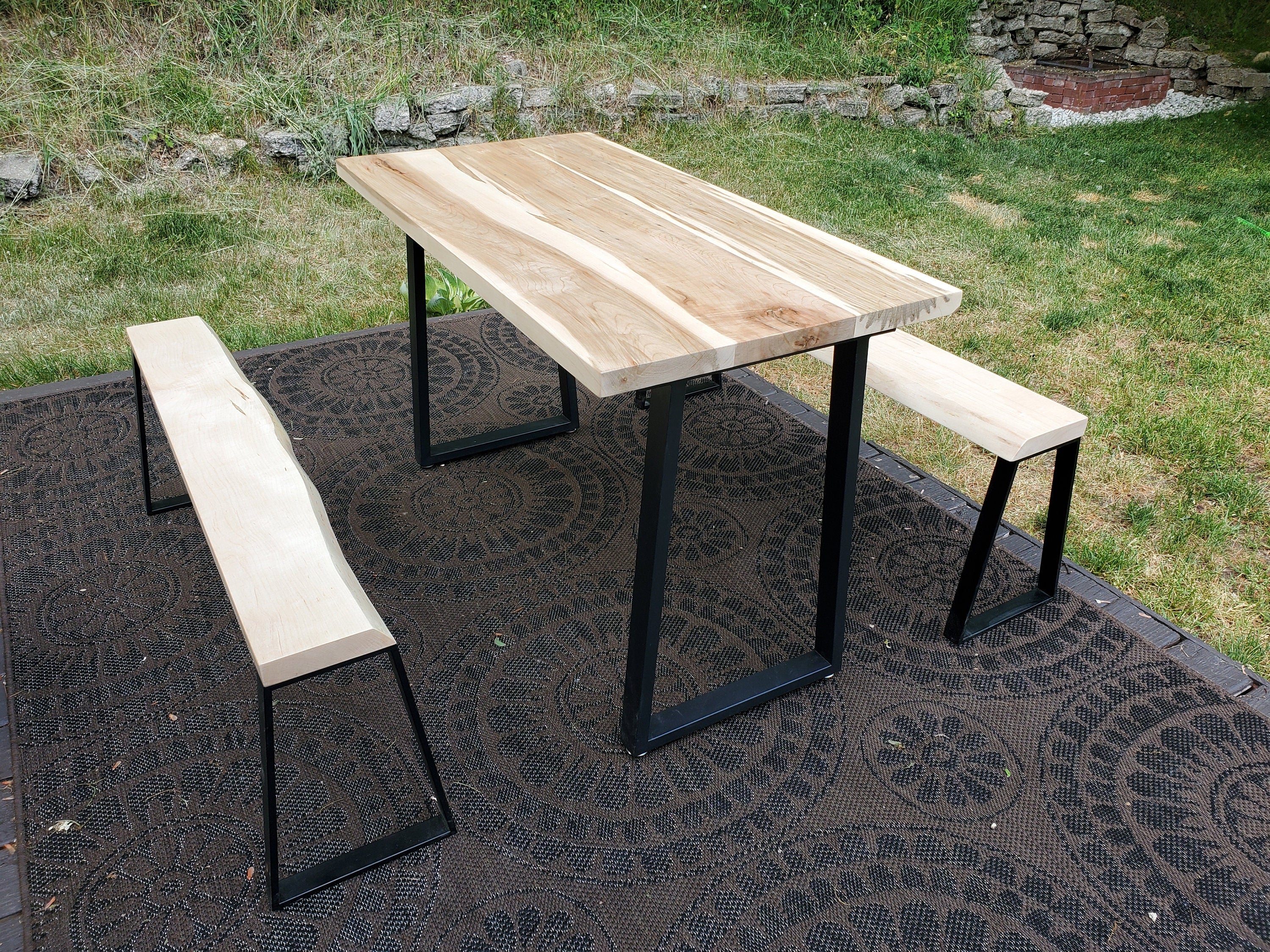 Shipping Included, Ambrosia Maple Dining Set, Patio Set, Picnic Table, Indoor/Outdoor Dining Set