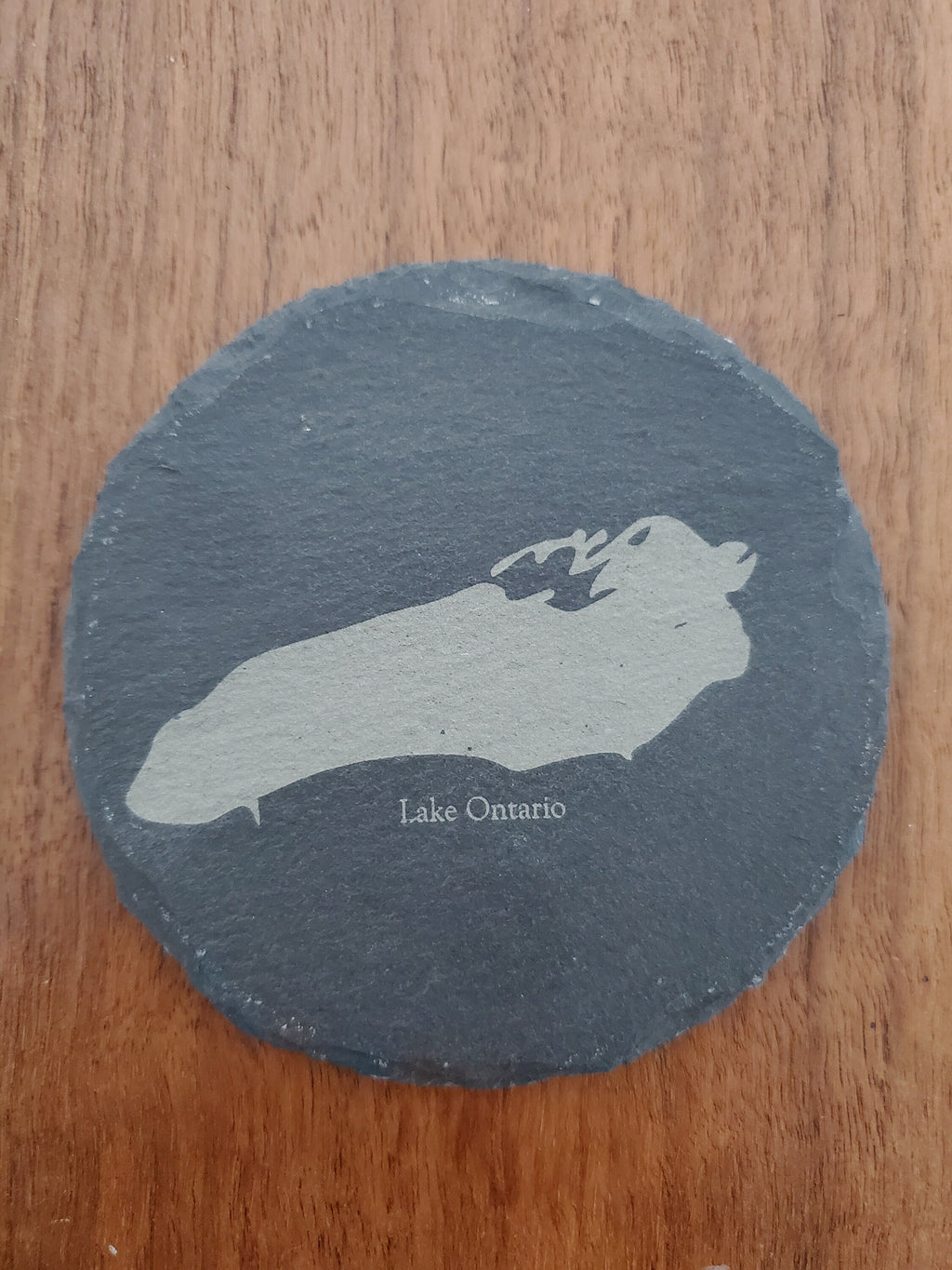 Shipping Included, Great Lakes Gift Set- 5 Pack of Slate Great Lakes Coasters-Lakes Superior, Michigan, Huron, Erie and Ontario
