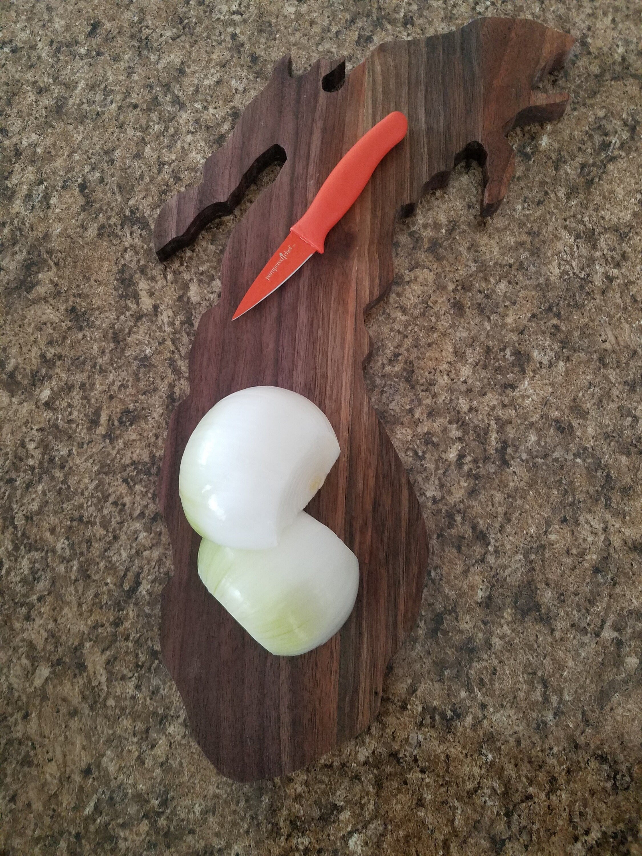 Shipping Included, Lake Michigan Walnut Cutting/Charcuterie Board