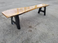 Shipping Included, Indoor/Outdoor Cherry Slab Bench