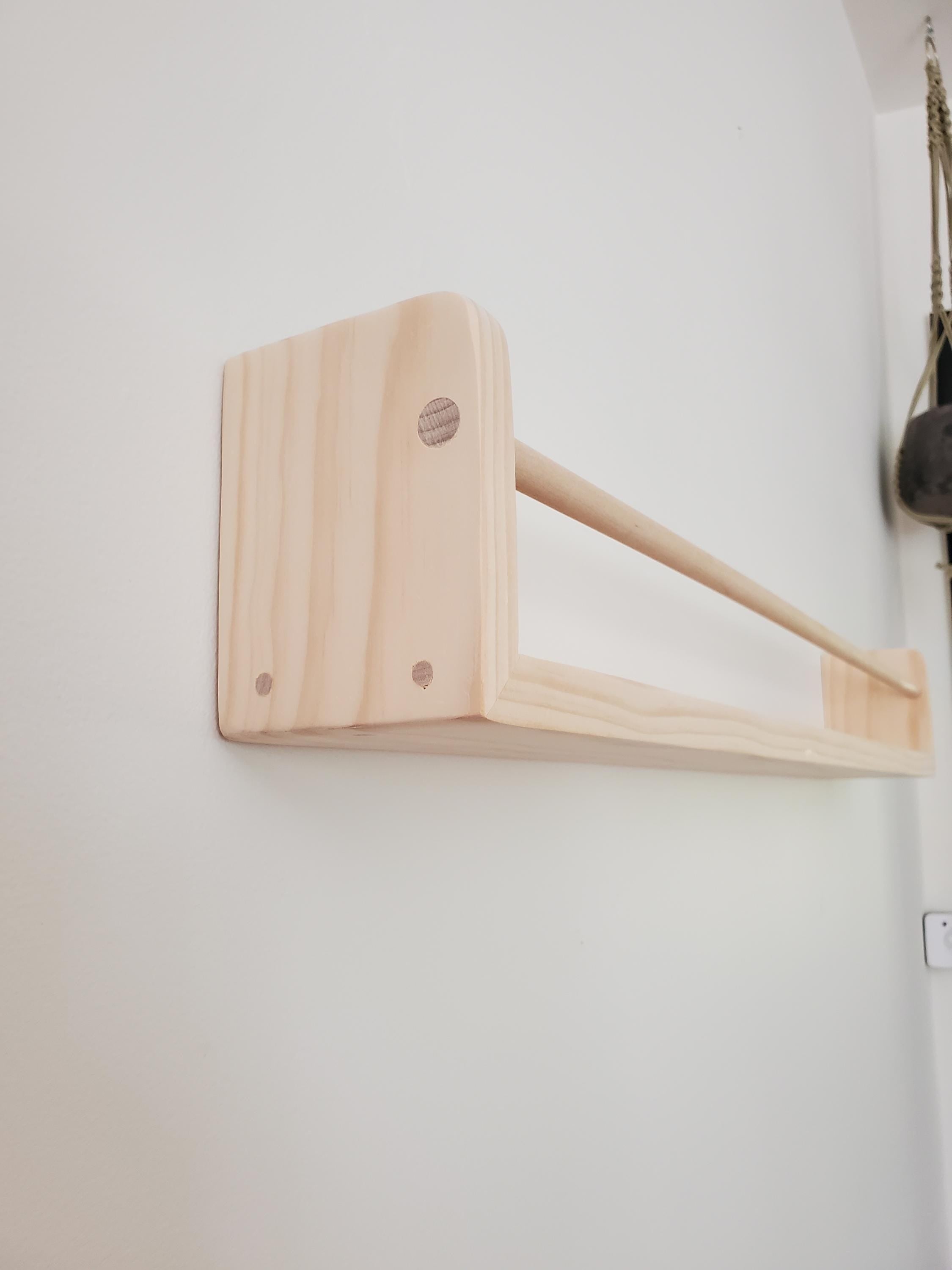 Shipping Included, 18" - 48" Pine Picture Shelf, Floating Bookshelf, Rounded Corners, Spice Rack, Living Room, Playroom, Nursery Bookshelf, Office Space
